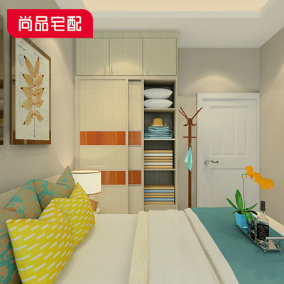 尚品宅配现代简约推拉门衣柜BNTX1.35 沂然自得的收纳美学